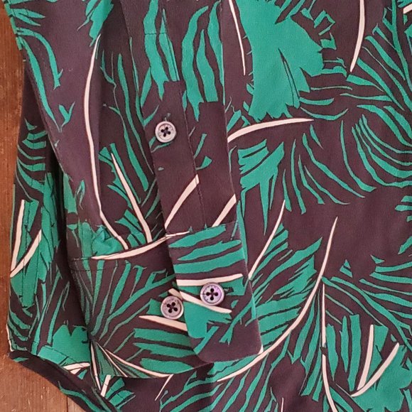 NWT Equipment Femme Essential Palm Silk Blouse S - Picture 5 of 7